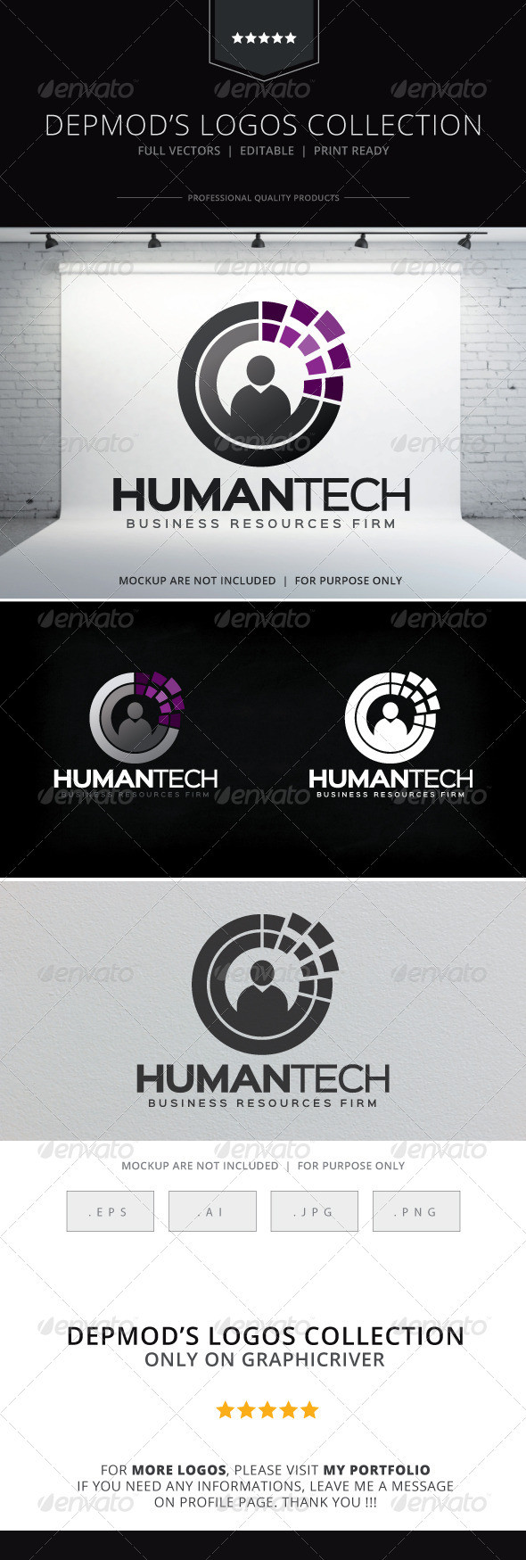 Human tech logo