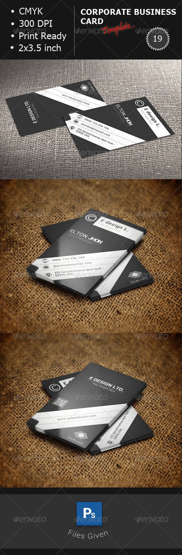 Corporate business card 19 preview