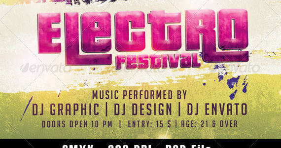 Box electro festival flyer preview