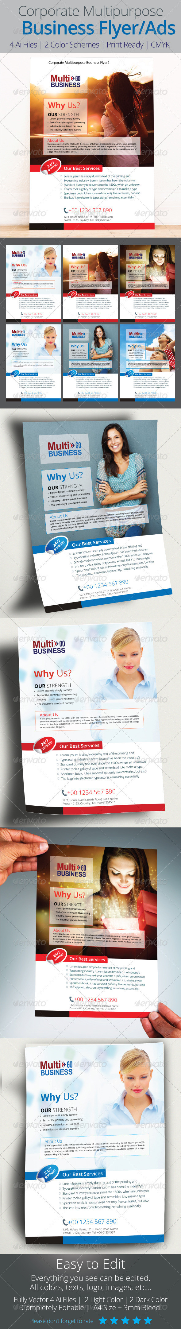 Corporate multipurpose business flyer preview