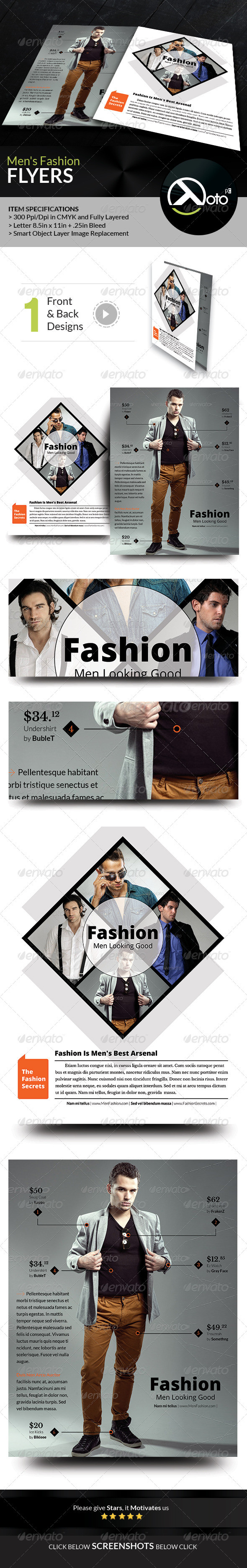 Two version flyer mens fashion