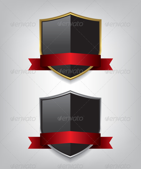 Shield 20gold 20and 20silver 20with 20red 20ribbon 20illustration 20590px