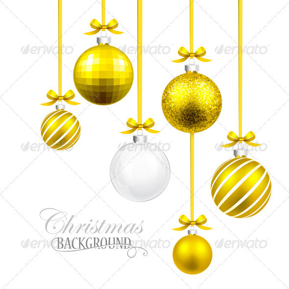 Yellow 20christmas 20balls 201 20v 20kr