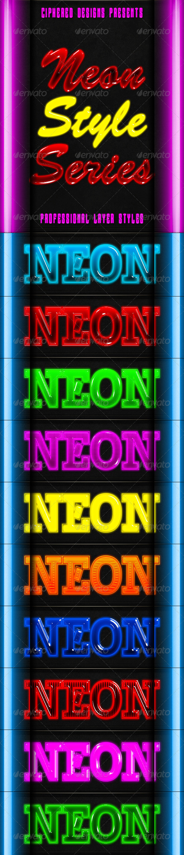 Neon style series preview