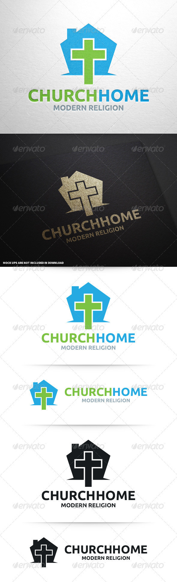 Church home logo template