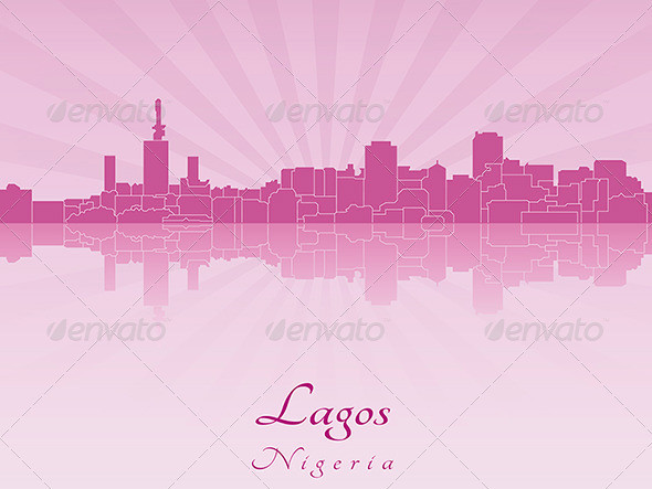 Lagos 20skyline 20in 20purple 20radiant 20orchid