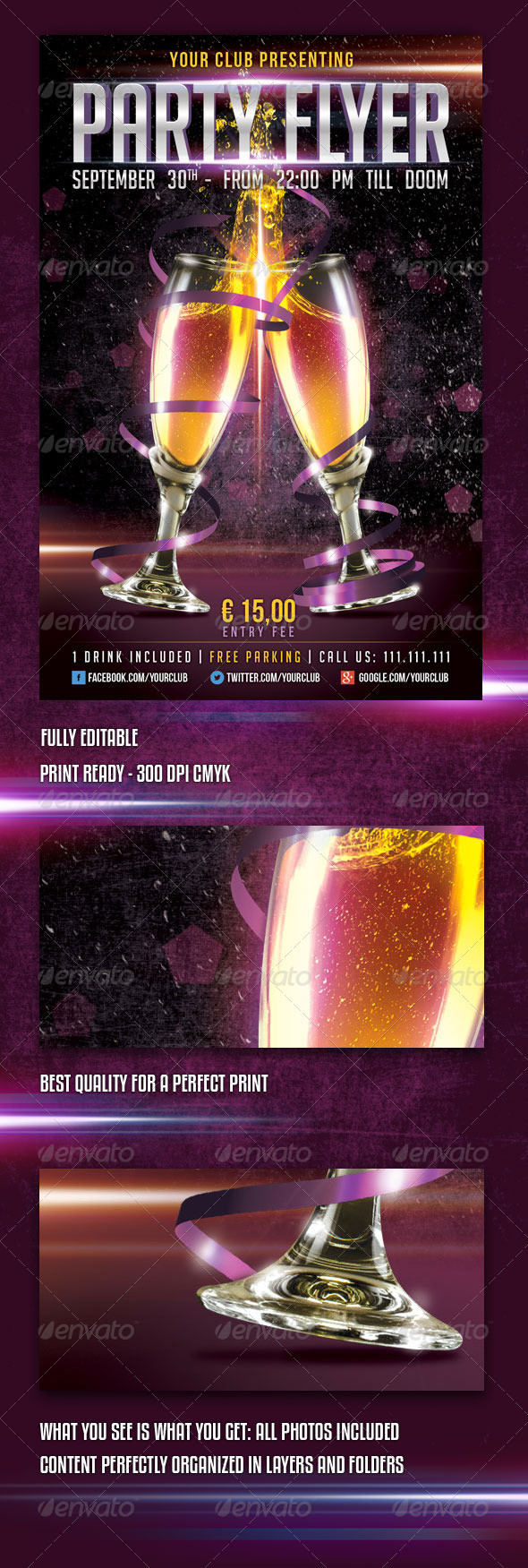 Party flyer preview image