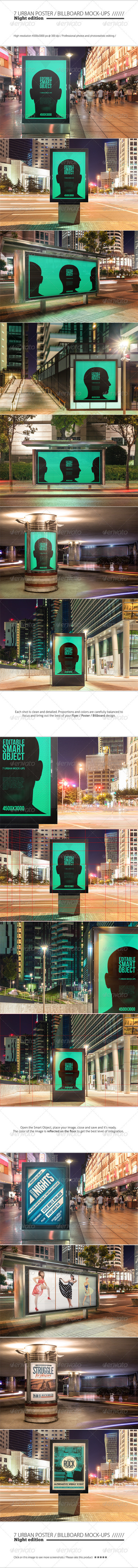 7 20urban 20poster billboard 20mock ups 20  20night 20edition 20  20preview 20image