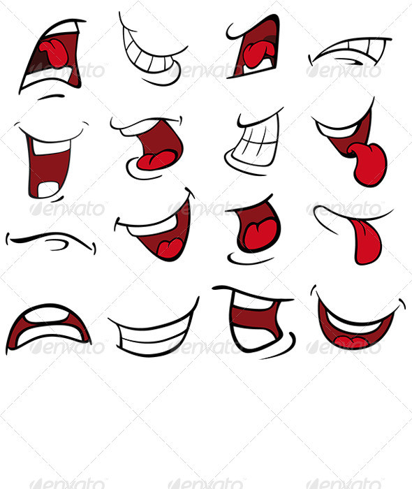 Set 20of 20mouths 20cartoon 20