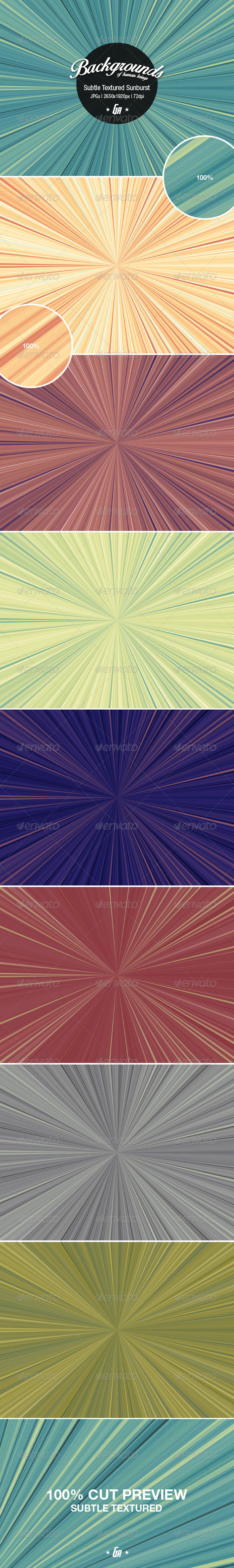 Subtle textured sunburst backgrounds preview