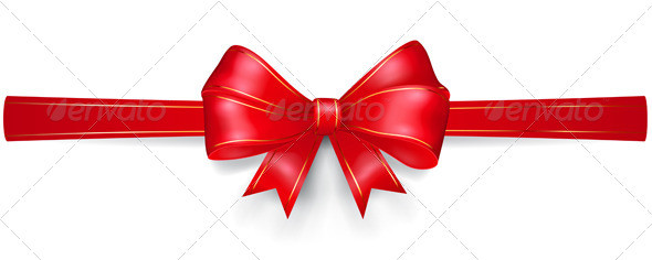 Bow 1 4 red strips p