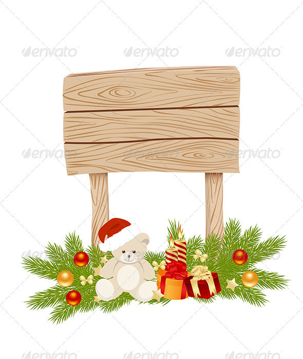 Wooden sign empty christmas 01 590x700