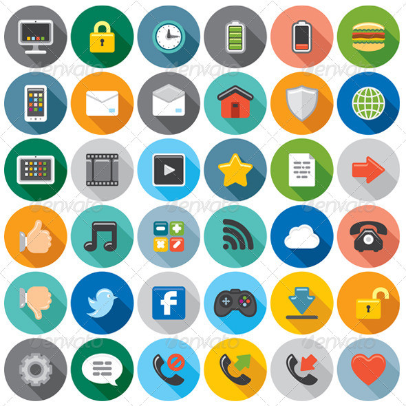 Flat 20cartoon 20icons 201590