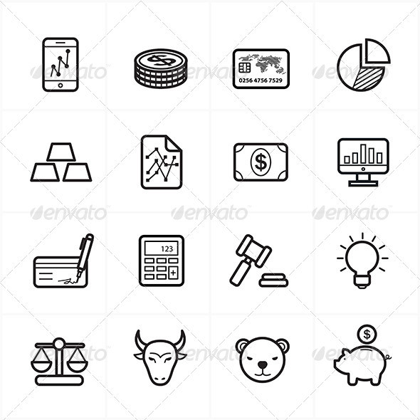 Flat 20line 20icons 20for 20finance 20icons 20and 20business 20icons 20vector 20illustration590