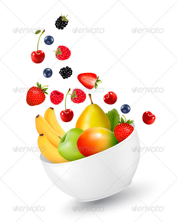 01 healthy diet on cup with fresh fruit t