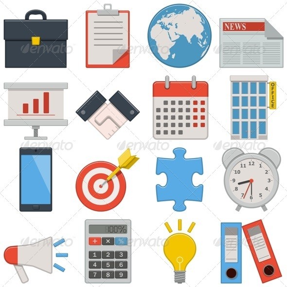 Vector 20flat 20icons 20  20business