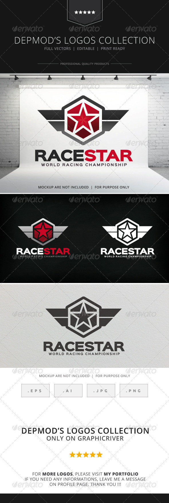 Race star logo