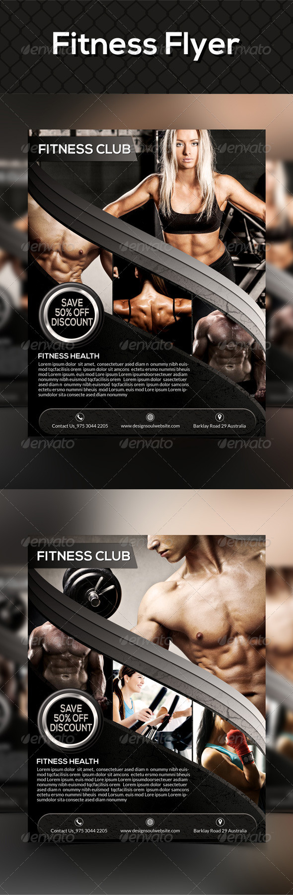 Fitness flyer preview