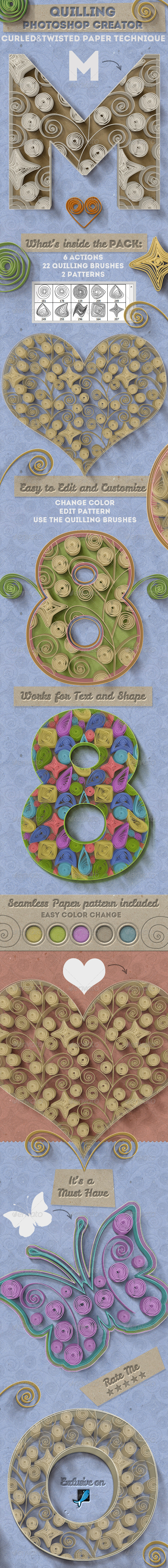 01 main preview quilling paper art photoshop