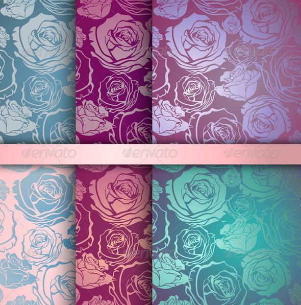 Set 20of 20floral 20seamless 20patterns