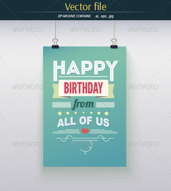 Poster happy birthday preview