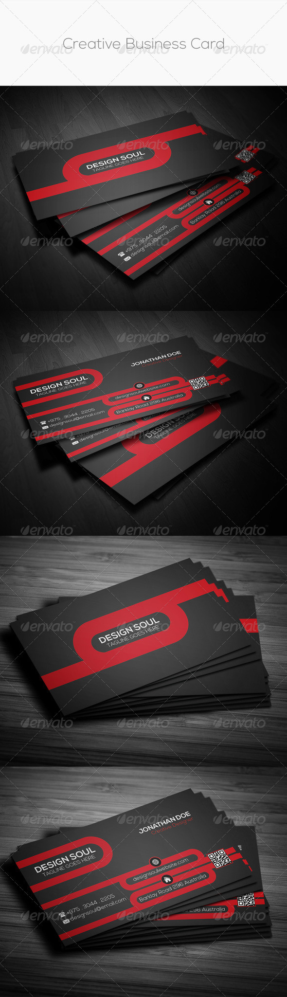 Creative business card preview