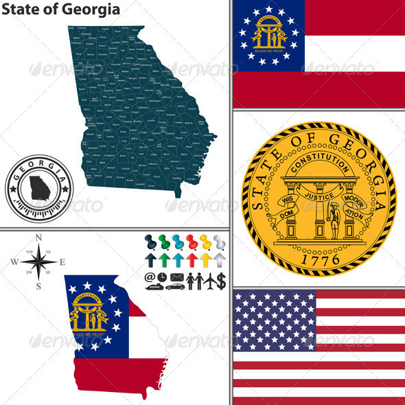 01 map 20of 20georgia 20with 20seal