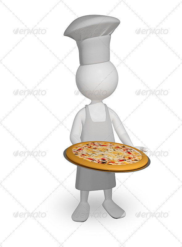 1 chef 20with 20pizza