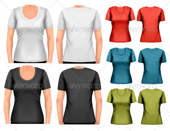 01 design women t shirt template 3 t