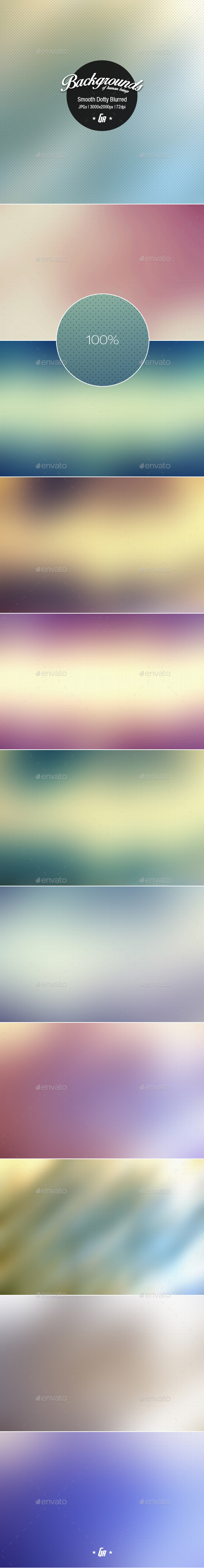 Smooth dotty blurred backgrounds preview