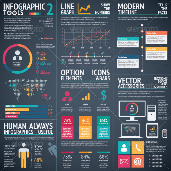 Infographic 20elements 20vector 20big 20set 20black 20bg 20gr