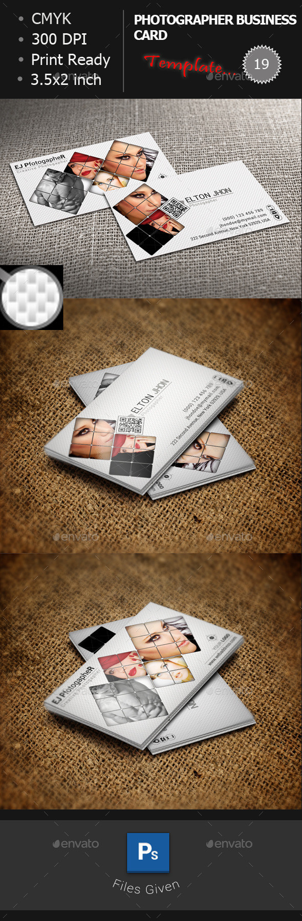 Photographer business card 19 preview