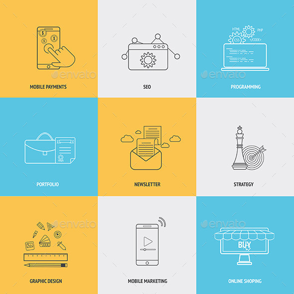 Flat 20icons 20minimalistic 20concept