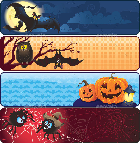 Halloween banners preview