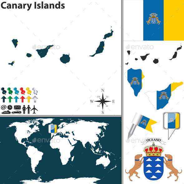 01 canary 20islands 20map 20world