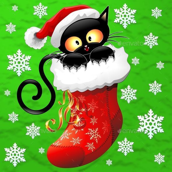 Cat 20cartoon 20on 20christmas 20stocking preview jpg 20590