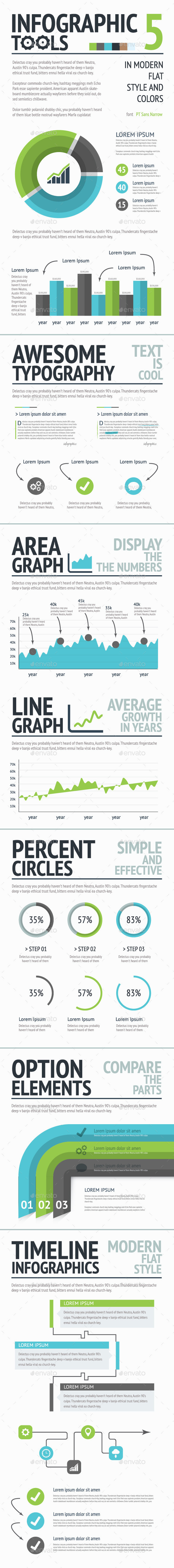 Big 20infographic 20set 205 20blue 20green 20gr