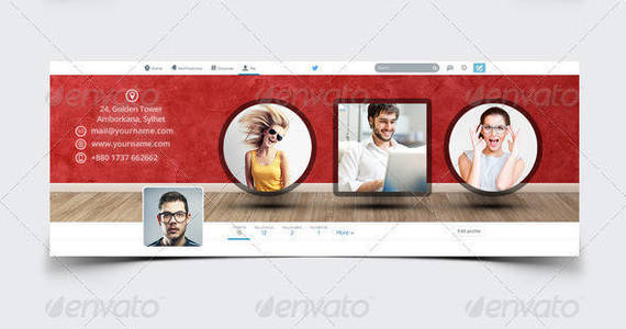 Box twitter header image photo background psd preview 2014 modern sttylish corporate actors actress model