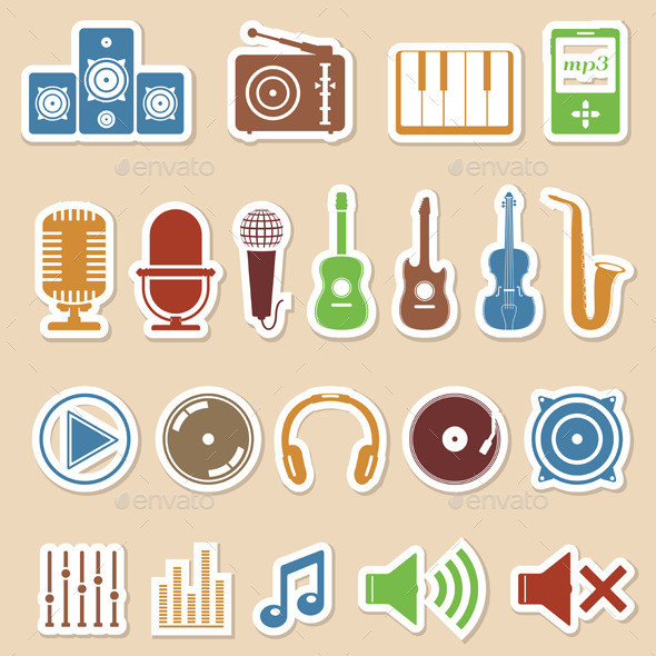 Preview music icons