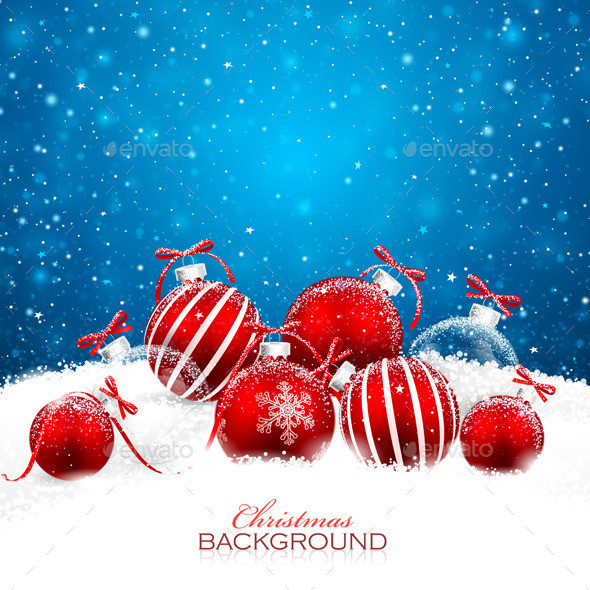 Christmas 20background 20with 20red 20balls 20v 20kr