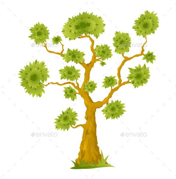 Cartoon bonsai tree 590