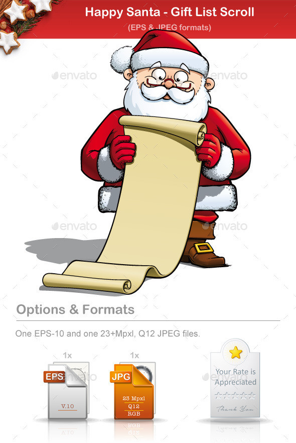 Happy 20santa 20  20gift 20list 20scroll 20  20preview