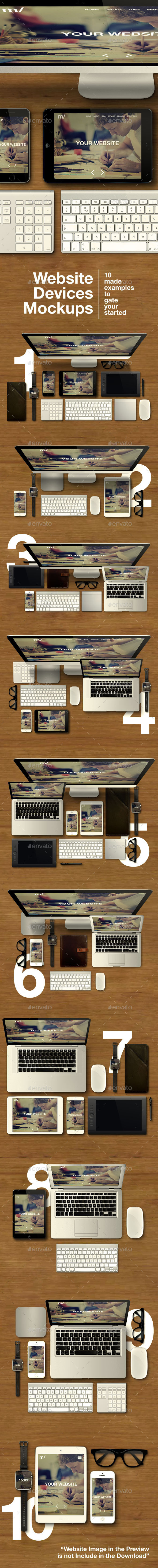 Website devices mockups preview