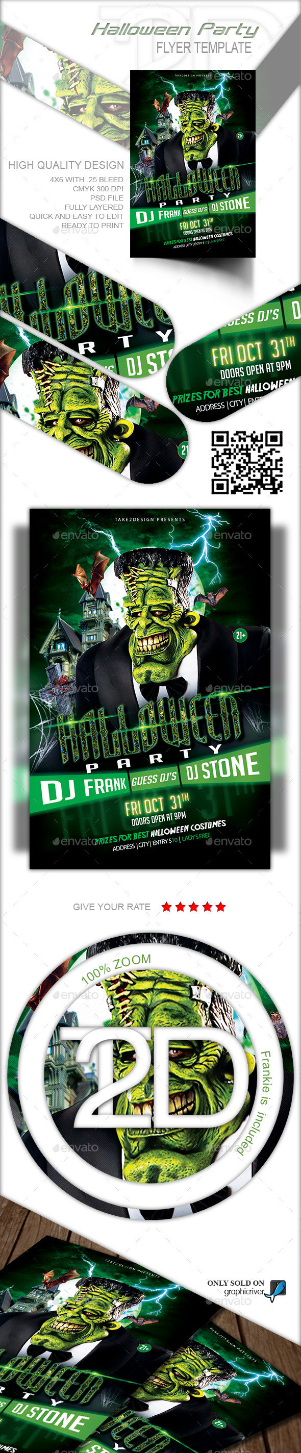 Preview 20  20halloween 20party 20flyer 20template 20 design 20by 20take2design 