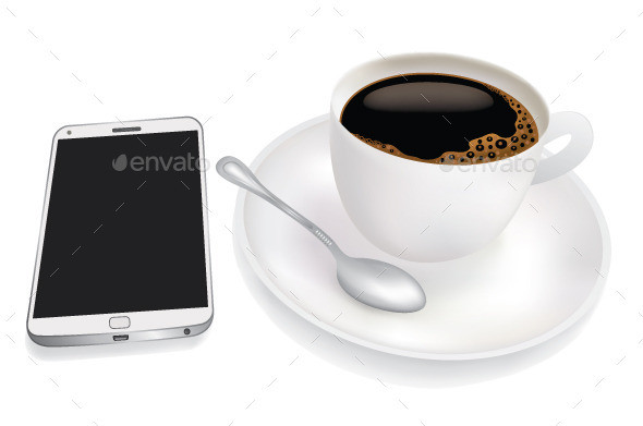 Cup 20of 20coffee 20and 20mobile 20phone 20  20preview