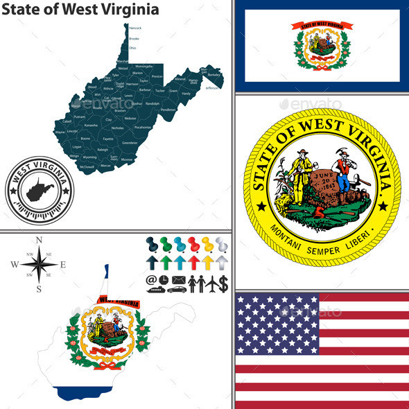 01 map 20of 20west 20virginia 20with 20seal