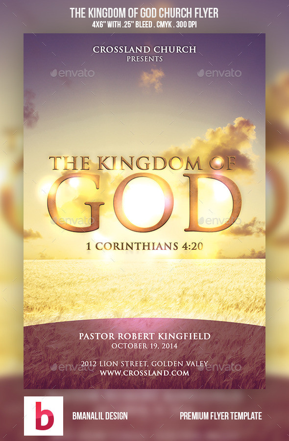 The kingdom of god church flyer