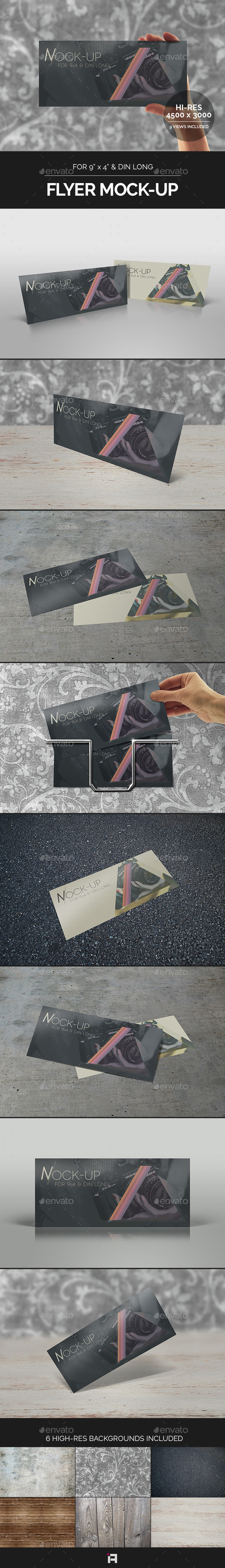 Flyer mockup 9x4 preview