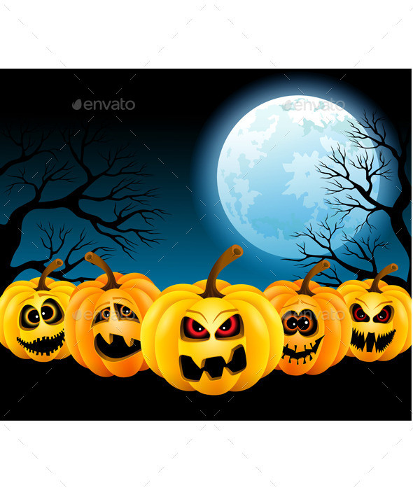 Halloween 20pumpkins 20in 20the 20full 20moon