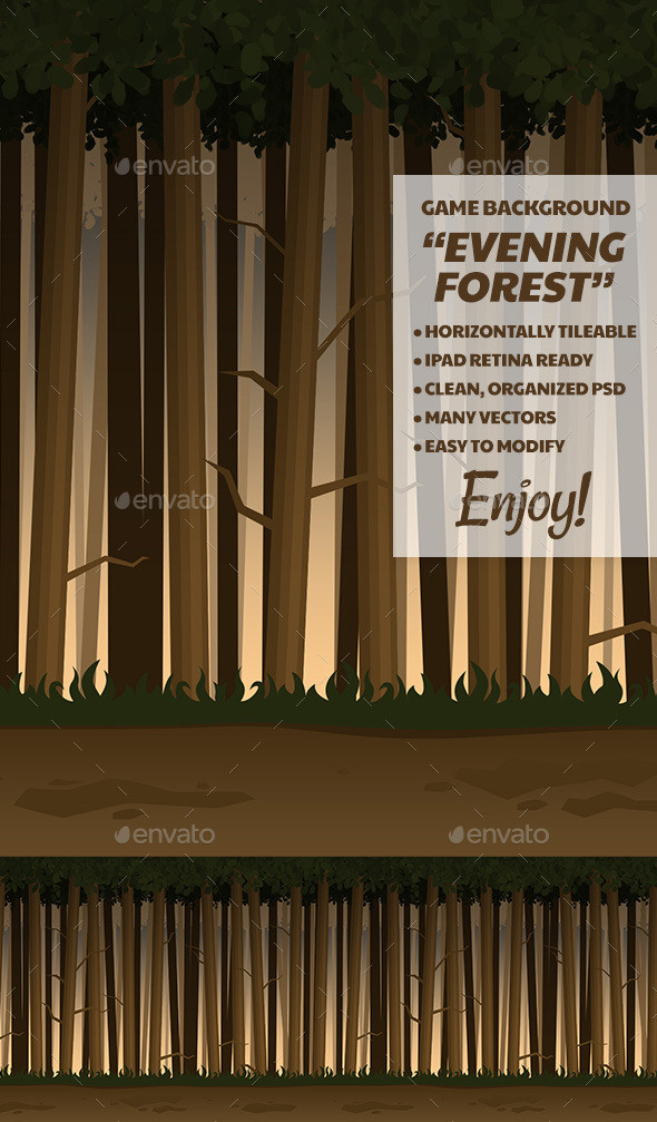 Game background eveningforest preview